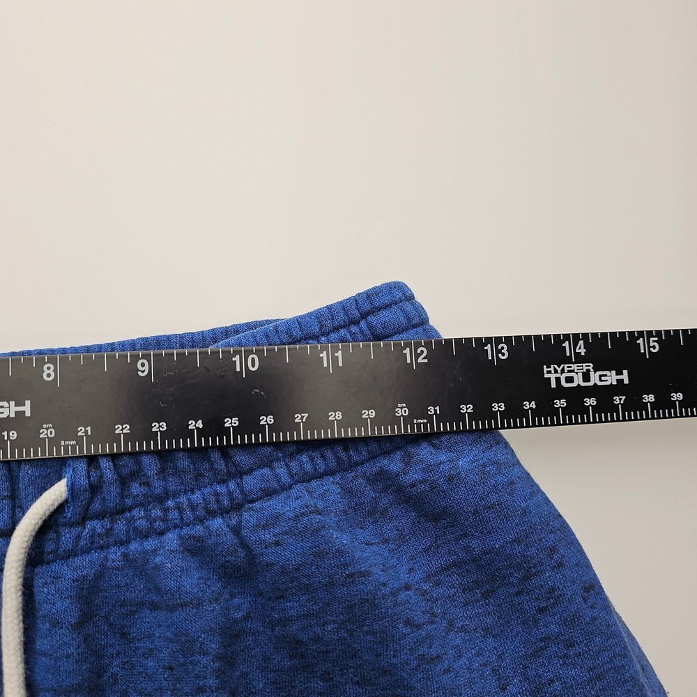 Under Armour Mens Blue Heathered Fleece Shorts Fitted Drawstring Size Small - Picture 8 of 10